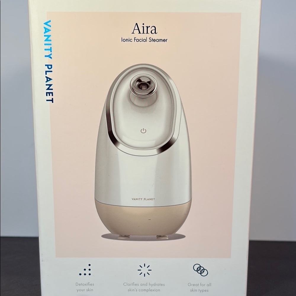 NWT Vanity Planet Aira Ionic Facial Steamer Silver